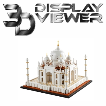 FiguSafe Vitrine für LEGO® Architecture Wahrzeichen Sammlung Taj Mahal 21056 T/B/H 280x280x260 mm 01054