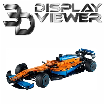 FiguSafe Vitrine für LEGO® Technic Bauset „McLaren Formel 1 Rennwagen“ 42141 T/B/H 340x730x180 mm 048