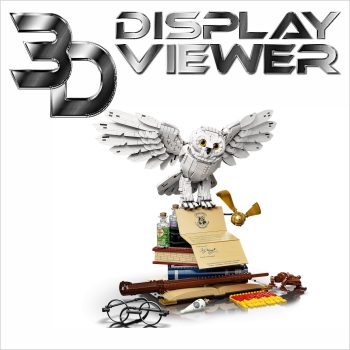 FiguSafe XXL - Vitrine für LEGO® Harry Potter™ Bauset „ Hedwig™“ 75979 T/B/H 500x600x500 mm 01027