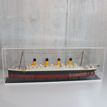 TitanicHaube die Vitrinenhaube inkl. Haubenboden Schwarz/Weiß für das Lego® Titanic Modell