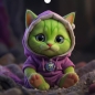 Preview: SKIVA Frontscheibe passend für IKEA® KALLAX Regal alien cat 0006