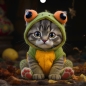 Preview: SKIVA Frontscheibe passend für IKEA® KALLAX Regal frog cat 0007