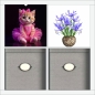 Preview: SKIVA Frontscheibe passend für IKEA® KALLAX Regal ballerina cat 0016