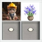 Preview: SKIVA Frontscheibe passend für IKEA® KALLAX worker cat 0086