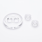 Preview: FiguSpot(1) transparent 2er Pin – Acrylsockel für Minifiguren