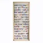 Preview: ClickCase size XXL Click System Hochkant mit 165 Figurenhalter NATUR / WEISS