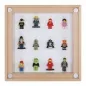 Preview: Click Vitrine PLUS Natur 300x300x60mm für 12 Lego® Figuren