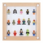 Preview: Click Vitrine PLUS Natur 300x300x60mm für 16 Lego® Figuren