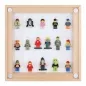 Preview: Click Vitrine PLUS Natur 300x300x60mm für 16 Lego® Figuren