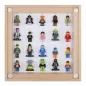 Preview: Click Vitrine PLUS Natur 300x300x60mm für 20 Lego® Figuren