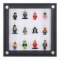 Preview: Click Vitrine PLUS Schwarz 300x300x60mm für 12 Lego® Figuren