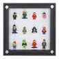 Preview: Click Vitrine PLUS Schwarz 300x300x60mm für 12 Lego® Figuren