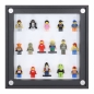 Preview: Click Vitrine PLUS Schwarz 300x300x60mm für 16 Lego® Figuren