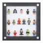 Preview: Click Vitrine PLUS Schwarz 300x300x60mm für 16 Lego® Figuren