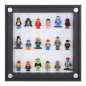Preview: Click Vitrine PLUS Schwarz 300x300x60mm für 18 Lego® Figuren