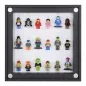 Preview: Click Vitrine PLUS Schwarz 300x300x60mm für 18 Lego® Figuren