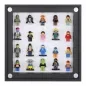 Preview: Click Vitrine PLUS Schwarz 300x300x60mm für 20 Lego® Figuren
