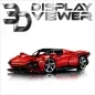 Mobile Preview: FiguSafe Vitrine für LEGO® Ferrari Daytona SP3 42143 T/B/H 350x650x200 mm 009