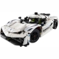 Preview: Acryl Vitrine für LEGO® Technic Koenigsegg Jesko Absolut Supersportwagen in Weiß 42184 B/T/H 340x190x140 mm
