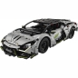 Preview: Acryl Vitrine für LEGO® Technic Lamborghini Revuelto Supersportwagen 42214 B/T/H 440x190x140 mm
