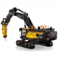 Preview: Acryl Vitrine für LEGO® Technic Volvo EC500 Hybrid Bagger 42215 B/T/H 590x290x340 mm