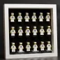 Mobile Preview: 18er Inlay für IKEA RIBBA Rahmen 23 x 23 designed für LEGO® minifiguren Platz für 18 Figuren 02002