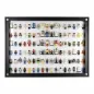 Preview: Click Vitrine PLUS Schwarz 500x700x60mm für 102 Lego® Figuren