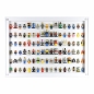 Preview: Click Vitrine PLUS Weiß 500x700x60mm für 102 Lego® Figuren