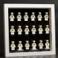 Preview: 16er Inlay für IKEA RIBBA Rahmen 23 x 23 designed für LEGO® minifiguren Platz für 16 Figuren