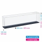 Preview: Acryl Vitrine für COBI 4819 Bismarck B/T/H 890x140x240 mm