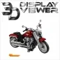 Preview: FiguSafe Vitrine für LEGO® Creator Expert Motorradmodell „Harley-Davidson® Fat Boy®“ 10269 T/B/H 250x400x250 mm 087
