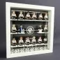 Preview: 16er Inlays für IKEA RIBBA Rahmen 23 x 23 designed für LEGO® Serie DFB EM 2016 Platz für 16 Figuren Motiv GRAU