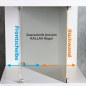 Preview: SKIVA Rückwand passend für IKEA® KALLAX Gläser gelb 0183