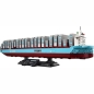 Preview: Acryl Vitrine für Lego® Maersk-Containerschiff mit Zweistoffantrieb 40955 B/T/H 640x190x240 mm