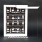 Preview: ClickCase Vitrine für LEGO® Serie DFB EM 2016 (71014) GRAY-EDITION mit 16 Figurenhalter