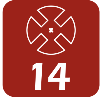 Preview: FiguRack® "frozen-paint" Sammeldisplay für eure LEGO® Figuren 14 Plätze