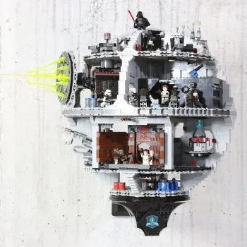 DeathStarHolder die Wandhalterung für deinen LEGO Todesstern Star Wars Set 10188 und 75159