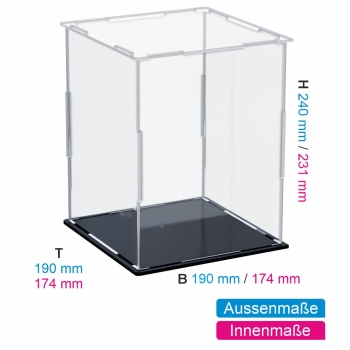 Preview: Acryl Vitrine für LEGO® Star Wars™ AT-RT-Piloten des Restimperiums 75458 B/T/H 190x190x240 mm