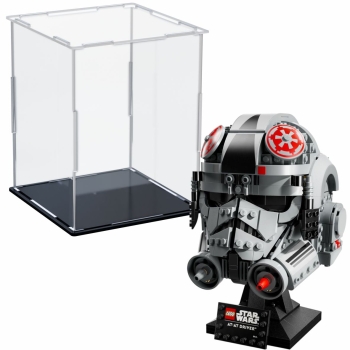 Acryl Vitrine für LEGO® Star Wars™ AT-AT Pilot Helm 75429 B/T/H 190x190x240 mm