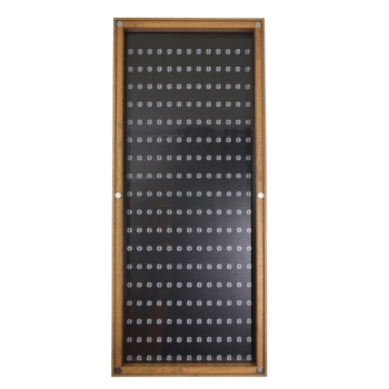 Preview: ClickCase size XXL Click System Hochkant mit 234 Figurenhalter EICHE / SCHWARZ