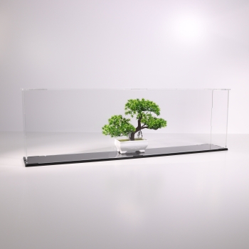 Preview: Acryl Vitrine für COBI 4823 Schiff Prinz Eugen Heavy Cruiser T/B/H 140x790x240 mm