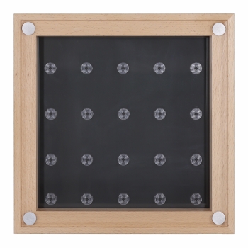 Preview: Click Vitrine PLUS Natur 300x300x60mm für 20 Lego® Figuren