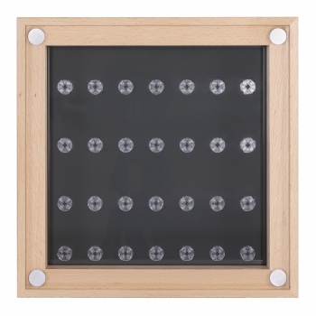 Preview: Click Vitrine PLUS Natur 300x300x60mm für 28 Lego® Figuren