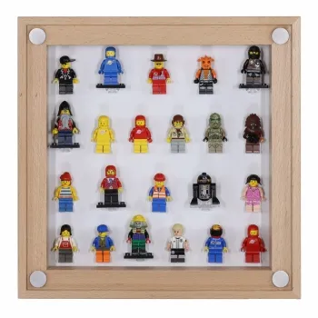 Click Vitrine PLUS Natur 300x300x60mm für 22 Lego® Figuren