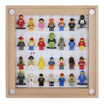 Click Vitrine PLUS Natur 300x300x60mm für 28 Lego® Figuren