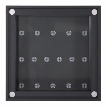 Preview: Click Vitrine PLUS Schwarz 300x300x60mm für 16 Lego® Figuren