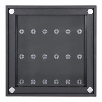 Preview: Click Vitrine PLUS Schwarz 300x300x60mm für 18 Lego® Figuren