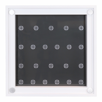 Preview: Click Vitrine PLUS Weiß 300x300x60mm für 22 Lego® Figuren