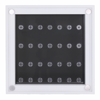 Preview: Click Vitrine PLUS Weiß 300x300x60mm für 28 Lego® Figuren