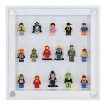 Click Vitrine PLUS Weiß 300x300x60mm für 16 Lego® Figuren